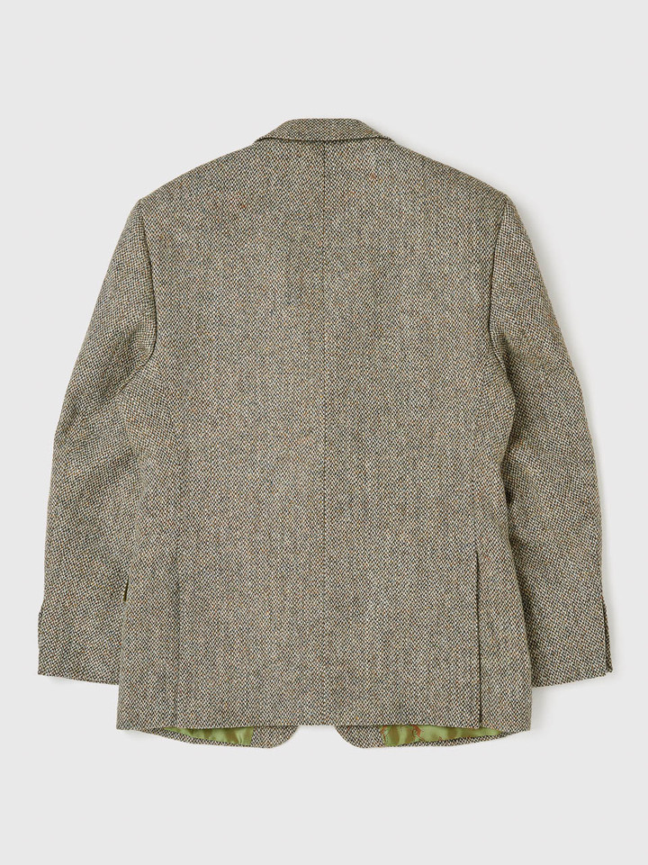 Oat Cream Harris Tweed® Jacket Back Double Vented