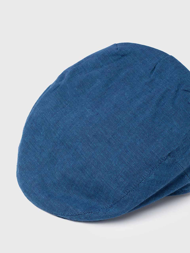 Blue Irish Linen Flat Cap