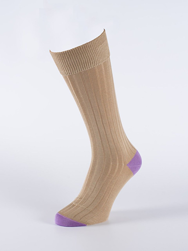 Men's Camel Beige Knee High Socks