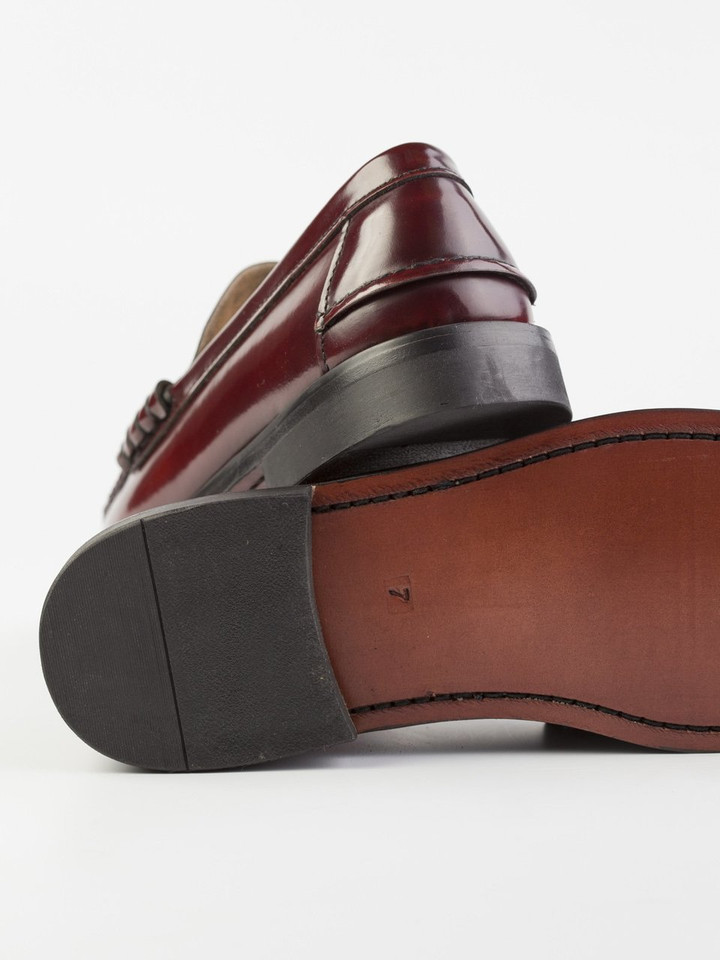 Men's Oxblood Penny Loafer Soles