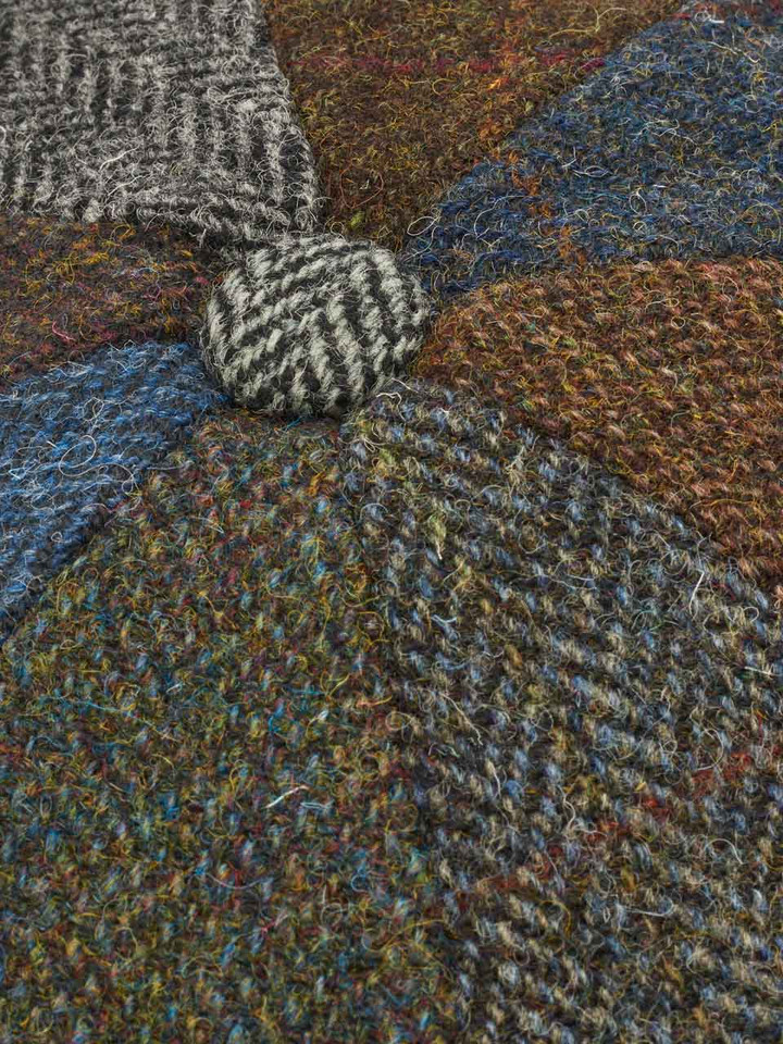 Patch Harris Tweed® Baker Boy Cap Fabric