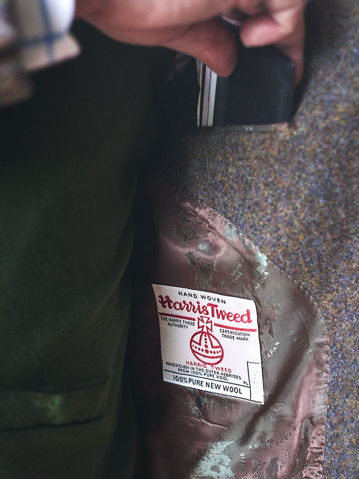 Close Up Image of Harris Tweed Orb Logo