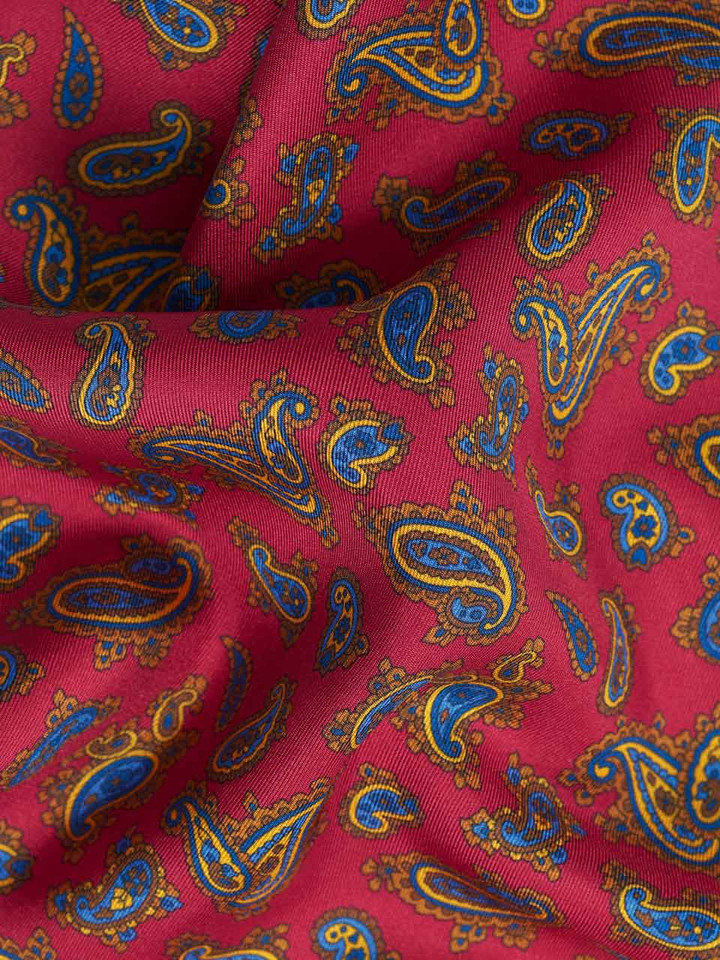 Red Paisley Silk Cravat