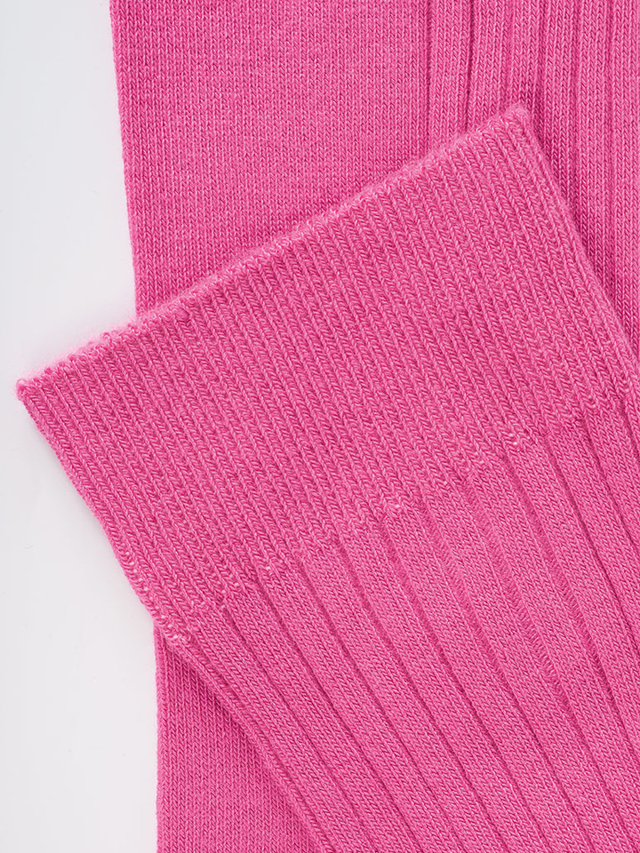 Men's Pink Luxury Bamboo Socks Detail