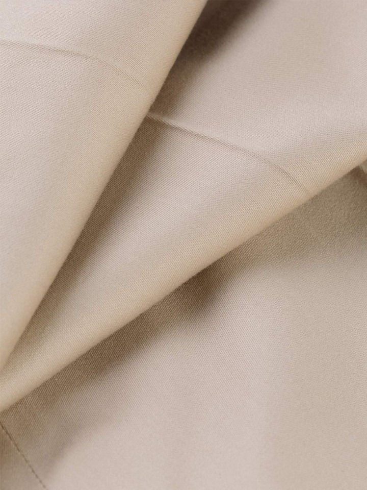 Fabric detail of men's Sand Beige Finest Cotton & Silk Chino Trousers