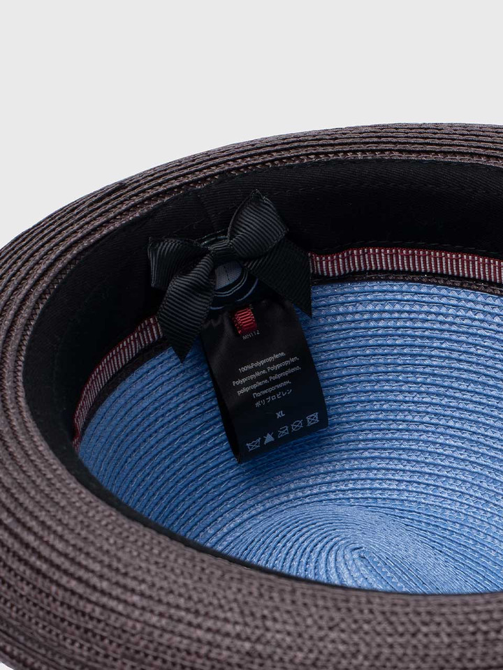 Blue Snap Brim Summer Trilby Inner Band