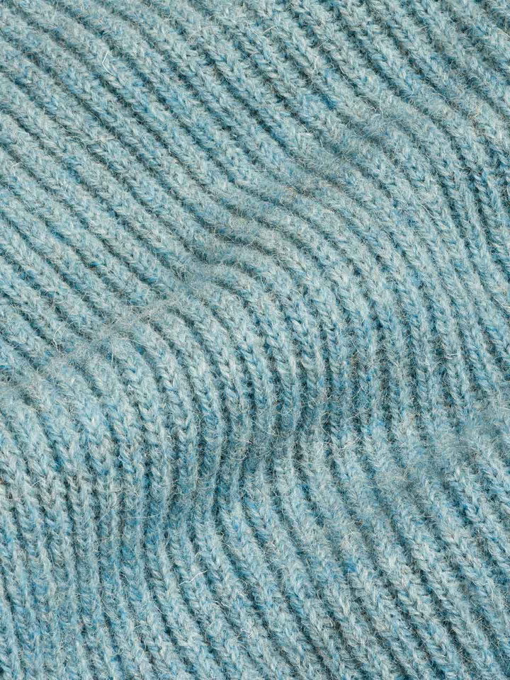 Blue Ribbed Fisherman Jumper Fabric