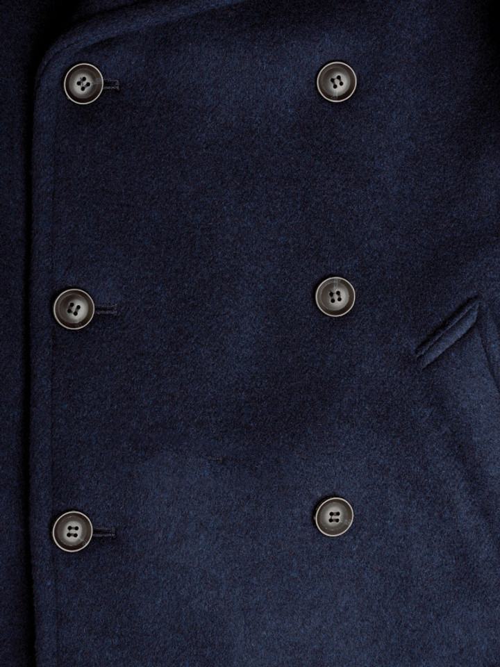 Navy Portside Reefer Peacoat Close