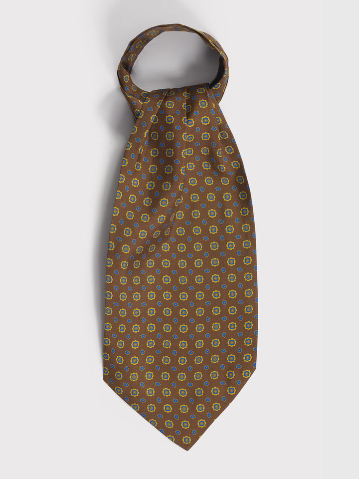 Brown Foulard Cravat