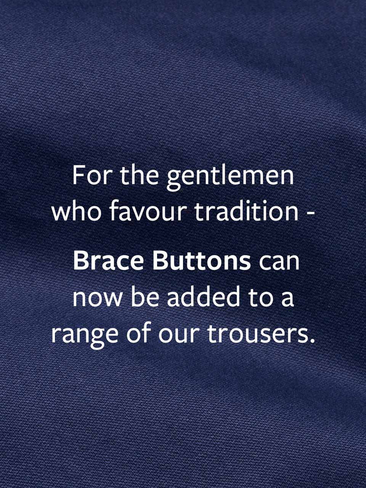 Men's Brace Buttons Tailoring Service