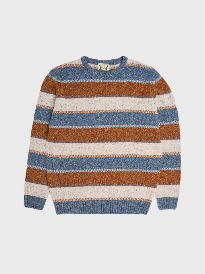 Men's Striped Knitted Jumper Flat