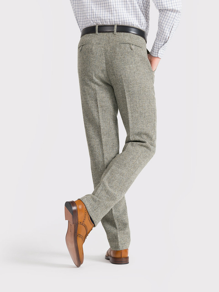 Men's Pebble Grey Harris Tweed® Trousers
