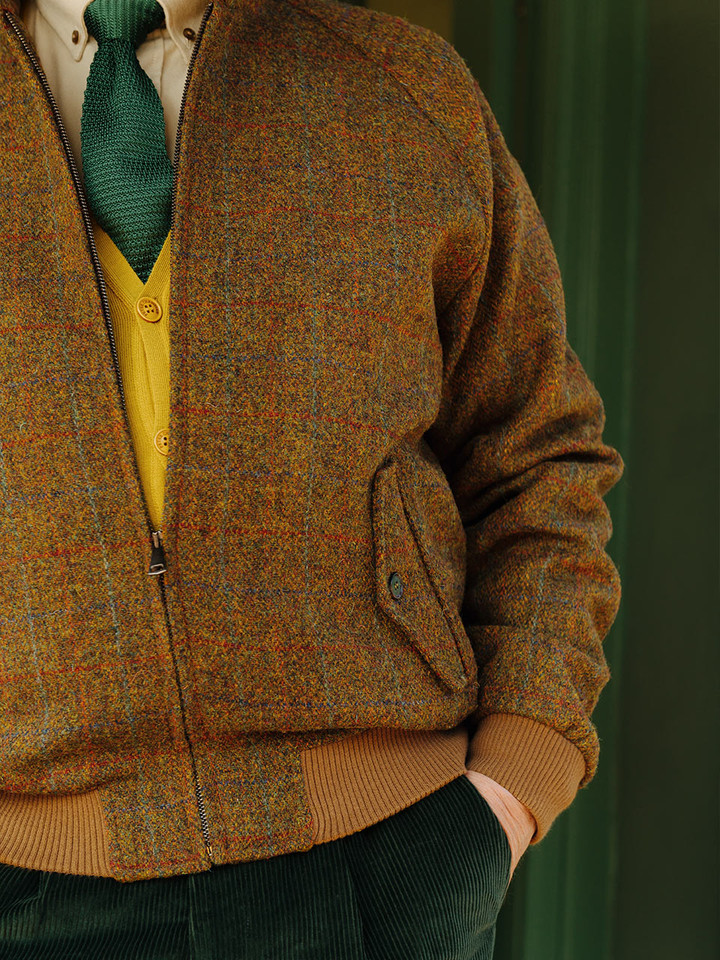 Harris Tweed Harrington Jacket