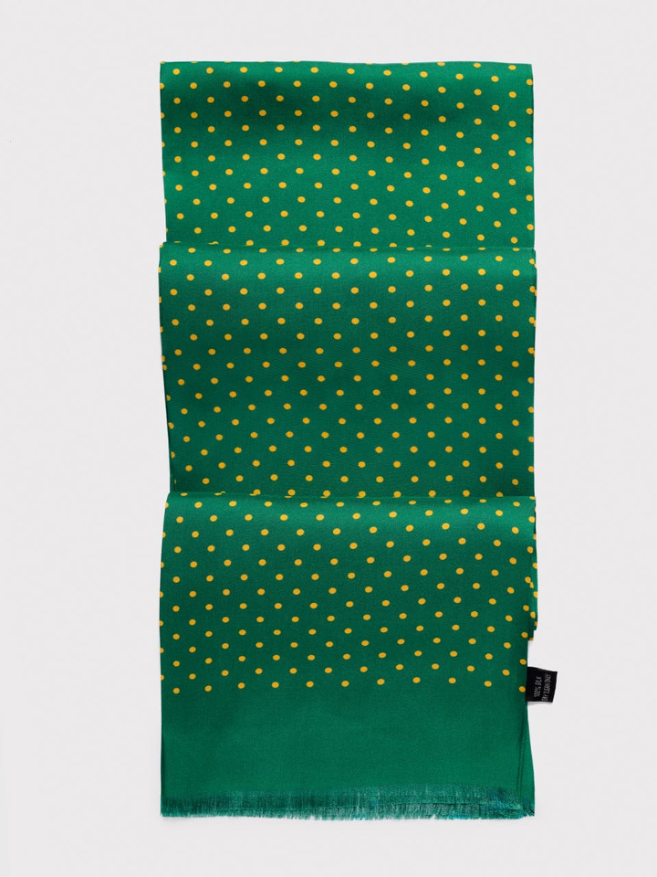 Green & Orange Birkin Silk Scarf