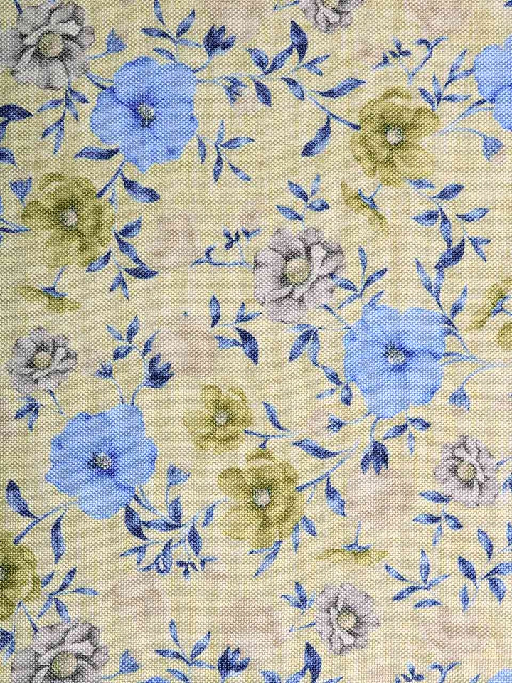 Sage Green Floral Silk Tie Close