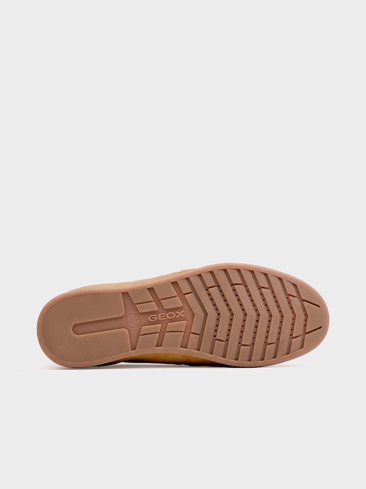 White Geox Renan Lace & Zip Trainers - Rubber Sole
