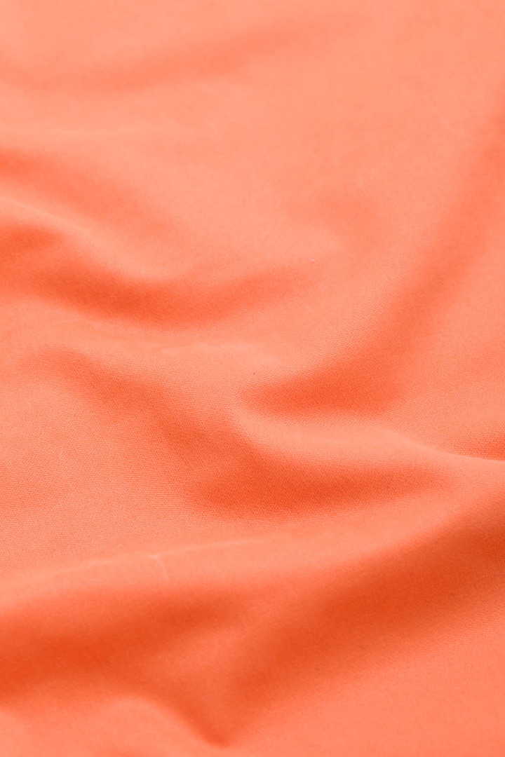 Sunset Orange Jeano Shorts Close Up