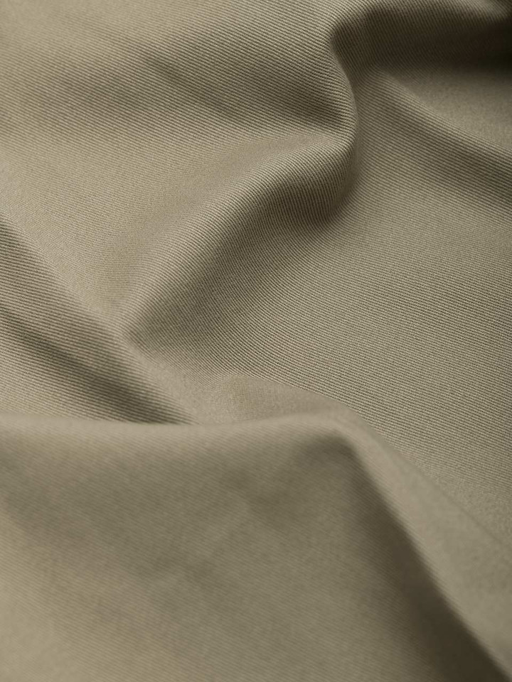 Men's Sage Green Slim Fit Chino Trousers Fabric Closeup
