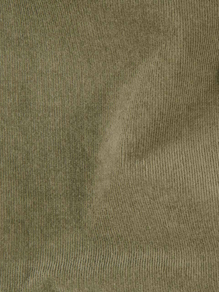 Mens Lovat Green Corduroy Drawstring Shorts Fabric Close-up