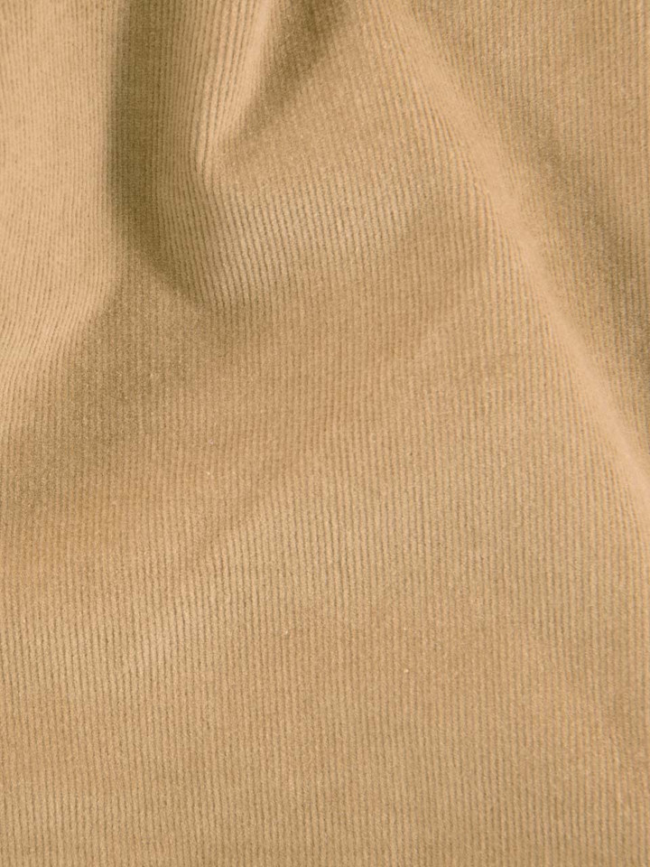 Mens Sand Corduroy Drawstring Shorts Close-up
