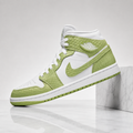 Air Jordan 1 Mid Green Python