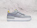 Nike Air Force 1 Shadow Wolf Grey Lavender Mist – Layered Leather Sneaker with Double Swoosh and Chunky Midsole