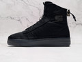 Black Nike Air Force 1 Shell medial with rubber sole