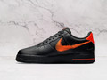 Nike Air Force 1 LV8 'Zig Zag' Black Orange – Tumbled Leather with Vibrant Stitching