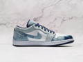 Air Jordan 1 Low Washed Denim – White and Midnight Navy