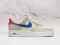 Nike Air Force 1 '07 LV8 'Coconut Milk Hyper Royal' – Leather and Suede Upper with 'Hyper Royal' Swoosh and Crimson Heel Tab Nike Air Force 1 '07 LV8 'Coconut Milk Hyper Royal' – Leather and Suede Upper with 'Hyper Royal' Swoosh and Crimson Heel Tab