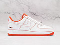 Nike Air Force 1 Low 'Rucker Park' 2020 – White Leather with Orange Accents and '10039' Embroidery