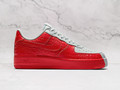Nike Air Force 1 Low 'Split' – White Leather Upper with Crimson Reptile-Textured Overlays Nike Air Force 1 Low 'Split' – White Leather Upper with Crimson Reptile-Textured Overlays