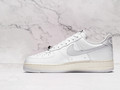 Nike Air Force 1 Low 'Toll Free' – White Leather Upper with Tonal 'Toll Free' Prints and Chrome Lace Dubraes