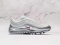 Nike Air Max 97 'B-Sides White Silver' – White Leather and Mesh Upper with Metallic Silver Overlays Nike Air Max 97 'B-Sides White Silver' – White Leather and Mesh Upper with Metallic Silver Overlays