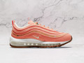 Nike Air Max 97 SE Cork Apricot Agate medial view, highlighting its full-length Air cushioning, natural cork accents, and premium recycled materials
