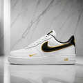 Air force 1 Lv8 Double swoosh White metallic gold