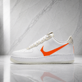 Air force 1 Lv8 White Orange swoosh