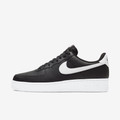 Air force 1 Black white Pebbled leather