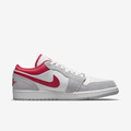 Air jordan 1 low Light smoke grey Red gym