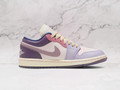 AJ1 Low Women's – Light Soft Pink and Plum Fog Colorway