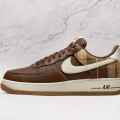 Air Force 1 Low Cacao Plaid