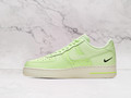 Nike Air Force 1 Low Just Do It Barely Volt medial view with white sole Nike Air Force 1 Low Just Do It Barely Volt medial view with white sole