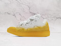 White & Yellow Lanvin Curb – Luxury Streetwear Sneaker