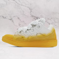 LANVIN  White Yellow Curb XL Sneakers