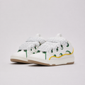 Lanvin Exclusive White & Green Curb Sneakers