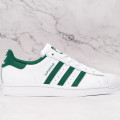 ADIDAS ORIGINALS  White & Green Superstar Sneakers