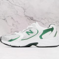 NEW BALANCE  White & Green 530 Sneakers