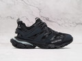 BALENCIAGA Black Track LED Sneakers – Futuristic High-Fashion Shoe
