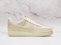 Nike Air Force 1 Low Stussy Fossil sneaker with woven canvas and cream sole