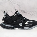 Balenciaga Track Sneakers – Black Silver Metallic